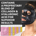 Máscaras faciais com colágeno e ácido hialurônico premium, hidratantes e iluminantes para a pele